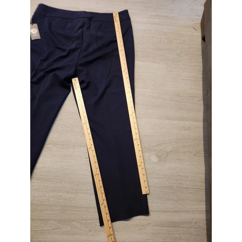 Vince Camuto Essentials Classic Navy Blue Stretch Dress Pants 16W 9299324 office